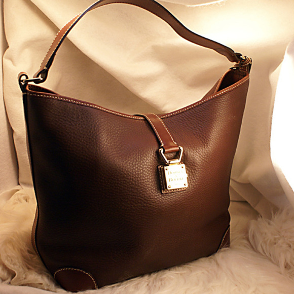Dooney & Bourke Handbags - Large Dooney & Bourke Brown Leather Purse Handbag